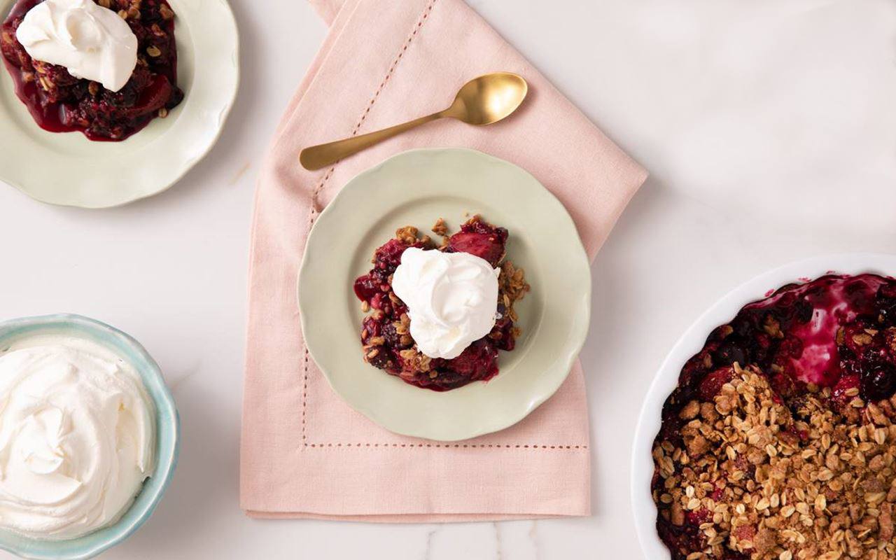 recipe image Easy Vegan Berry Crisp